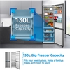Midea MDRB548MIC46 Total No Frost Fridge Freezer, 70/30, Stainless Steel, C Rated