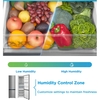 Midea MDRB600MIC46P No Frost Fridge Freezer, 70/30, Silver, C Rated