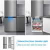 Midea MDRB600MIC46P No Frost Fridge Freezer, 70/30, Silver, C Rated