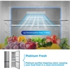 Midea MDRB600MIC46P No Frost Fridge Freezer, 70/30, Silver, C Rated