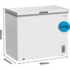 Midea MDRC345FZE01 Chest Freezer, White, E Rated