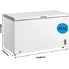 Midea MDRC564FZE01 Chest Freezer, White, E Rated