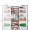 Midea MDRD502MTE46 Tall Larder Fridge, Stainless Steel, E Rated