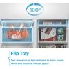 Midea MDRE379FGE01D Total No Frost Integrated Fridge Freezer, Sliding Hinge, 70/30, E Rated