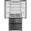 Midea MDRF692FIC46 American Fridge Freezer,  Non-Plumbed, Stainless Steel, C Rated