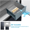 Midea MDRF705BIE70 American Fridge Freezer, E Rated