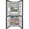 Midea MDRM587BIE70 American Fridge Freezer, Stainless Steel, E Rated,  Non-Plumbed