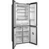 Midea MDRM587BIE70 American Fridge Freezer, Stainless Steel, E Rated,  Non-Plumbed