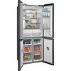 Midea MDRM587BIE70 American Fridge Freezer, Stainless Steel, E Rated,  Non-Plumbed
