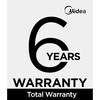 Midea MDRM587BIE70 American Fridge Freezer, Stainless Steel, E Rated,  Non-Plumbed