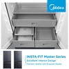 Midea MDRM706BIE70 American Fridge Freezer, E Rated,  Non-Plumbed