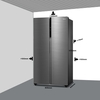 Midea MDRS619FIE46 American Fridge Freezer, Stainless Steel, E Rated,  Non-Plumbed