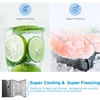 Midea MDRS710FGD46W American Fridge Freezer, Stainless Steel, D Rated,  Non-Plumbed
