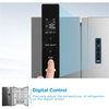 Midea MDRS710FGD46W American Fridge Freezer, Stainless Steel, D Rated,  Non-Plumbed