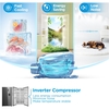 Midea MDRS710FGD46W American Fridge Freezer, Stainless Steel, D Rated,  Non-Plumbed