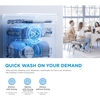 Midea MDWEF1433G(SS)-WG-UK Dishwasher, 14 Place Settings, Stainless Steel, B Rated