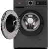 Midea MF110W90BA10/T-UK Washing Machine, 9kg, 1400 Spin, Black, A Rated