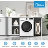 Midea MF110W90BA10/T-UK Washing Machine, 9kg, 1400 Spin, Black, A Rated