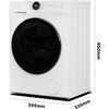 Midea MF20EW90WB Washing Machine, 9kg, 1300 Spin, White, A Rated