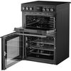 Midea MFO24EME4R118-BK Ceramic Electric Cooker with Double Oven, Black, A Rated