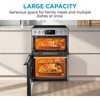 Midea MFO24EME4R118-SS Ceramic Electric Cooker with Double Oven, Stainless Steel, A Rated