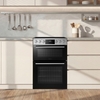 Midea MFO24EME4R118-SS Ceramic Electric Cooker with Double Oven, Stainless Steel, A Rated