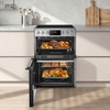 Midea MFO24EME4R118-SS Ceramic Electric Cooker with Double Oven, Stainless Steel, A Rated