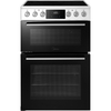 Midea MFO24EME4R118-WH Ceramic Electric Cooker with Double Oven, White, A Rated