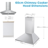 Midea MHA60A17EM400SS 60cm Chimney Cooker Hood