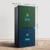 Fridgemaster MQ79395EB American Fridge Freezer