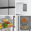 Fridgemaster MQ79395ES American Fridge Freezer, Silver, E Rated,  Non-Plumbed