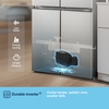 Fridgemaster MQ79395ES American Fridge Freezer, Silver, E Rated,  Non-Plumbed