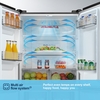 Fridgemaster MQ79395ES American Fridge Freezer, Silver, E Rated,  Non-Plumbed