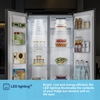 Fridgemaster MS83430EB American Fridge Freezer, Black, E Rated,  Non-Plumbed