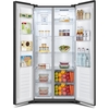 Fridgemaster MS83430EB American Fridge Freezer, Black, E Rated,  Non-Plumbed