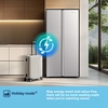 Fridgemaster MS83430ES American Fridge Freezer, Silver, E Rated,  Non-Plumbed