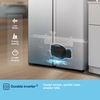 Fridgemaster MS83430ES American Fridge Freezer, Silver, E Rated,  Non-Plumbed
