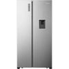 Fridgemaster MS91520DES American Fridge Freezer, Silver, E Rated,  Non-Plumbed