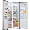 Fridgemaster MS91520DES American Fridge Freezer, Silver, E Rated,  Non-Plumbed