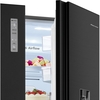 Fridgemaster MS91520EB American Fridge Freezer, Black, E Rated,  Non-Plumbed
