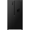 Fridgemaster MS91558DEB American Fridge Freezer, Black, E Rated,  Non-Plumbed