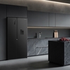 Fridgemaster MS91558DEB American Fridge Freezer, Black, E Rated,  Non-Plumbed