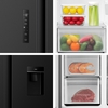 Fridgemaster MS91558DEB American Fridge Freezer, Black, E Rated,  Non-Plumbed
