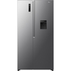 Fridgemaster MS91558DES American Fridge Freezer, Silver, E Rated,  Non-Plumbed