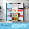 Fridgemaster MTM48120ES Static Fridge Freezer, 80/20, Silver, E Rated