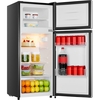 Fridgemaster MTM48120ES Static Fridge Freezer, 80/20, Silver, E Rated