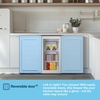 Fridgemaster MUZ4860E Static Under Counter Freezer, White, E Rated