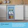 Fridgemaster MUZ4860E Static Under Counter Freezer, White, E Rated