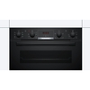 Bosch NBS533BB0B Series 4 Built-Under Electric Double Oven, Black, A Rated