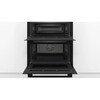 Bosch NBS533BB0B Series 4 Built-Under Electric Double Oven, Black, A Rated